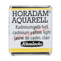 Schmincke Horadam Aquarell Artist Watercolor - Cadmium Yellow Light, Half Pan