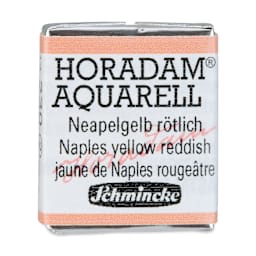 Schmincke Horadam Aquarell Watercolor - Naples Yellow Reddish, Half Pan