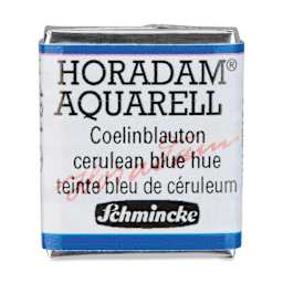 Schmincke Horadam Aquarell Artist Watercolor - Cerulean Blue Hue, Half Pan