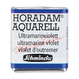 Schmincke Horadam Aquarell Watercolor - Ultramarine Violet, Half Pan