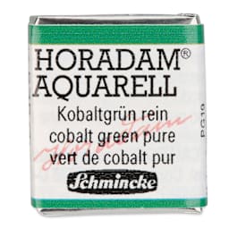 Schmincke Horadam Aquarell Watercolor - Cobalt Green Pure, Half Pan