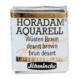 Schmincke Horadam Aquarell Watercolor - Desert Brown, Supergranulation, Half Pan