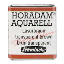 Schmincke Horadam Aquarell Watercolor - Transparent Brown, Half Pan