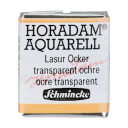 Schmincke Horadam Aquarell Artist Watercolor - Transparent Ochre, Half Pan