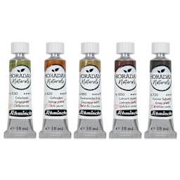 Schmincke Horadam Naturals Watercolor Tubes - Earth Colors, Set of 5, 15 ml