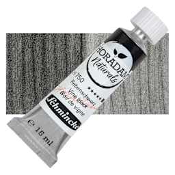 Schmincke Horadam Naturals Watercolor - Vine Black, 15 ml Tube with swatch