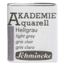 Schmincke Akademie Aquarell Watercolor Pan - Light Grey, Half Pan