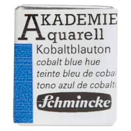 Schmincke Akademie Aquarell Watercolor Pan - Cobalt Blue Hue, Half Pan