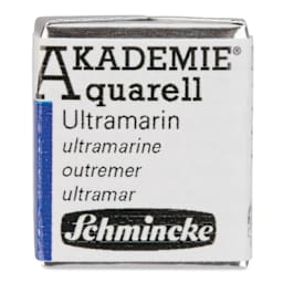 Schmincke Akademie Aquarell Watercolor Pan - Ultramarine, Half Pan