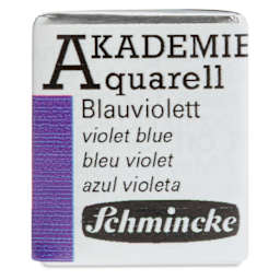 Schmincke Akademie Aquarell Watercolor Pan - Violet Blue, Half Pan