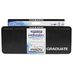 Daler-Rowney Graduate Watercolor Half Pans - Set of 36 top of case
