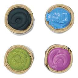 Beam Paints Watercolor Paintstones - Set of 4, Happy Birthday top view