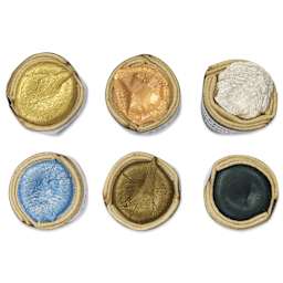 Beam Paints Watercolor Paintstones - Set of 6, Northern Lights top view