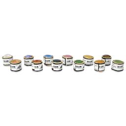 Beam Paints Watercolor Paintstones - Set of 12, Sparkle Spectrum Colors