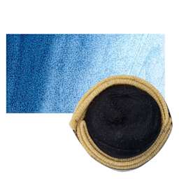 Beam Paints Watercolor Paintstone - Prussian Blue stone and swatch