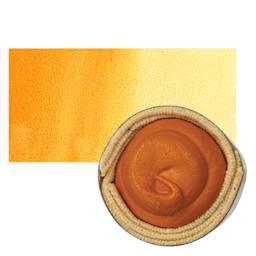 Beam Paints Watercolor Paintstone - Pumpkin Orange stone and swatch
