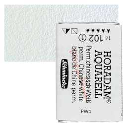 Schmincke Horadam Aquarell Watercolor - Permanent Chinese White, Full Pan and swatch