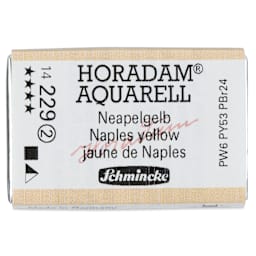 Schmincke Horadam Aquarell Watercolor - Naples Yellow, Full Pan