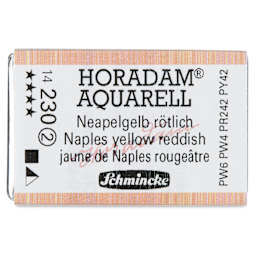 Schmincke Horadam Aquarell Watercolor - Naples Yellow Reddish, Full Pan