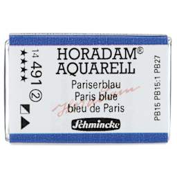 Schmincke Horadam Aquarell Watercolor - Paris Blue, Full Pan