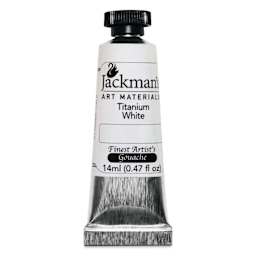 Jackman's Finest Artists' Gouache - Titanium White, 14 ml