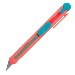 Excel Blades Smart Snap Knife - Angled view of Pink Knife