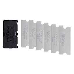 Olfa Glass Scraper - Replacement Blades, Pkg of 6, fanned out