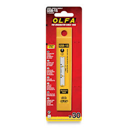 Olfa Stainless Steel Glass Scraper Blades - Pkg of 30, packaging