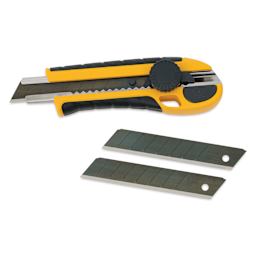 KDS Grip Fit Twist Lock Utility Knife showing included blades
