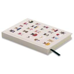 Rifle Paper Co. Studious Pets Embroidered Journals - Cats, 5-3/4" x 8", Ruled, laid down