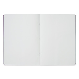 Fabriano EcoQua Staplebound Notebook - Wine, 11.7" x 8.3", Blank (open to show paper)