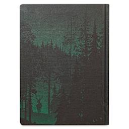 Cognitive Surplus Dark Matter Notebook - Twilight in the Evergreen, back of notebook