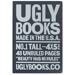 Uglybooks Perfect Bound Notebook - NO.1 Mystery, 5-3/4" x 4", 135 gsm, Pkg of 3, front of package