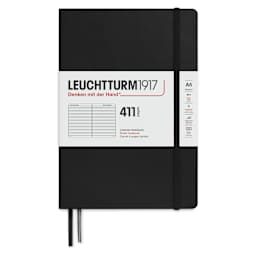 Leuchtturm1917 411 Notebook - Black, 5-3/4" x 8-1/4", Ruled