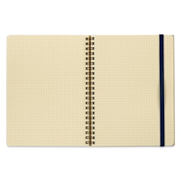 Delfonics Rollbahn Classic Spiral Notebook - Greige, A5, open