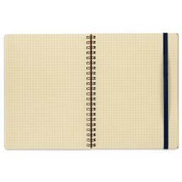 Delfonics Rollbahn Classic Spiral Notebook - Yellow, A5, open