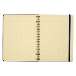 Delfonics Rollbahn Cap-Martin Notebook - 5-1/2" x 7", Green, open