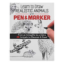 Learn to Draw Realistic Animals with Pen and Marker, Book Cover