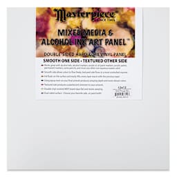 Masterpiece Mixed Media and Alcohol Ink Art Panel - 12" x 12"