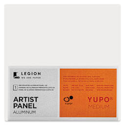 Legion Yupo Aluminum Artist Panel - 6" x 6", 1/8", front of packaging