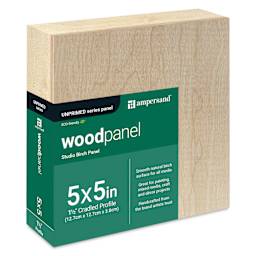 Ampersand Woodpanel - 5" x 5", 1-1/2" Cradle