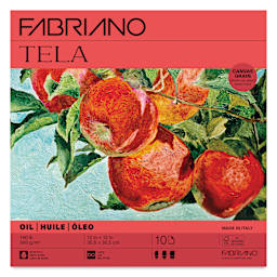 Fabriano Tela Oil Painting Pad - 12" x 12", 300 gsm, 10 Sheets