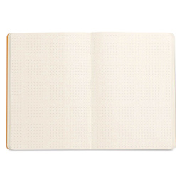 Rhodia Rhodiarama Softcover Notebook - A5, Black, Dot Grid, open