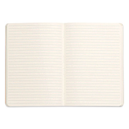 Rhodia Rhodiarama Softcover Notebook - A5, Black, Lined, open
