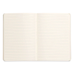 Rhodia Rhodiarama Softcover Notebook - A6, Black, Lined, open