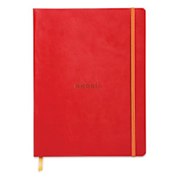 Rhodia Rhodiarama Softcover Notebook - 7-1/2" x 9-7/8", Poppy, Dot Grid