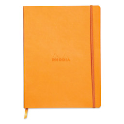 Rhodia Rhodiarama Softcover Notebook - 7-1/2" x 9-7/8", Orange, Dot Grid