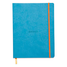 Rhodia Rhodiarama Softcover Notebook - 7-1/2" x 9-7/8", Turquoise, Dot Grid