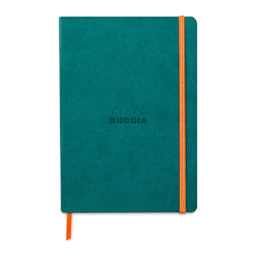 Rhodia Rhodiarama Softcover Notebook - A5, Peacock, Dot Grid