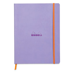 Rhodia Rhodiarama Softcover Notebook - 7-1/2" x 9-7/8", Iris, Lined